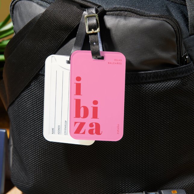Etiqueta De Bagagem Na moda Ibiza viagem (Criador carregado)