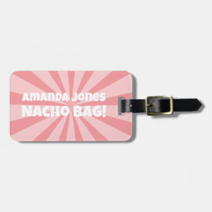 Etiqueta De Bagagem Nacho Bag Personalizado - Cor-de-rosa