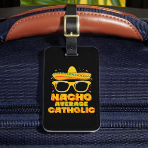 Etiqueta De Bagagem Nacho Média Católica Cinco De Mayo