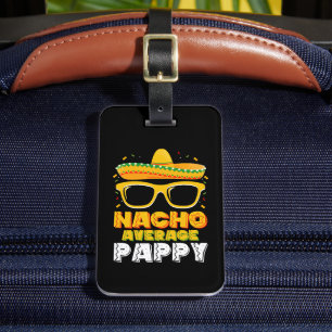 Etiqueta De Bagagem Nacho Média da Família de Pais de Pappy Cinco De M