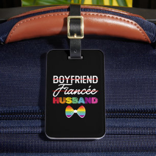 Etiqueta De Bagagem Namorado Fiance Husband Casamento gay Groom LGBTQ