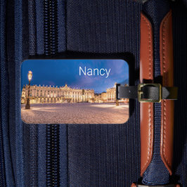 Etiqueta De Bagagem Nancy Place Stanislas Grand Est France Sunset