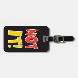 Etiqueta De Bagagem Não ele preto do Tag da bagagem do saco