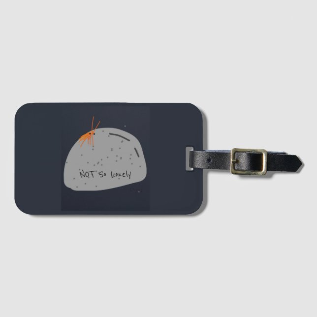 Etiqueta De Bagagem Não Engraçada Pelo Solitário ( (Frente Horizontal)