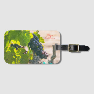 Etiqueta De Bagagem Napa Grapevine, Califórnia