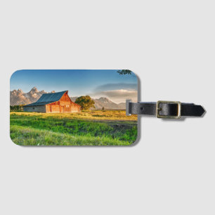 Etiqueta De Bagagem Nascer do sol no celeiro de Moulton