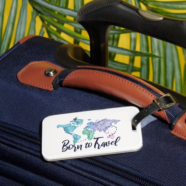 Etiqueta De Bagagem Nascer para Viagem (Frente Insitu 3)