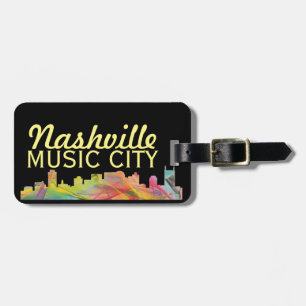 Etiqueta De Bagagem Nashville, Tennessee - Tag do saco