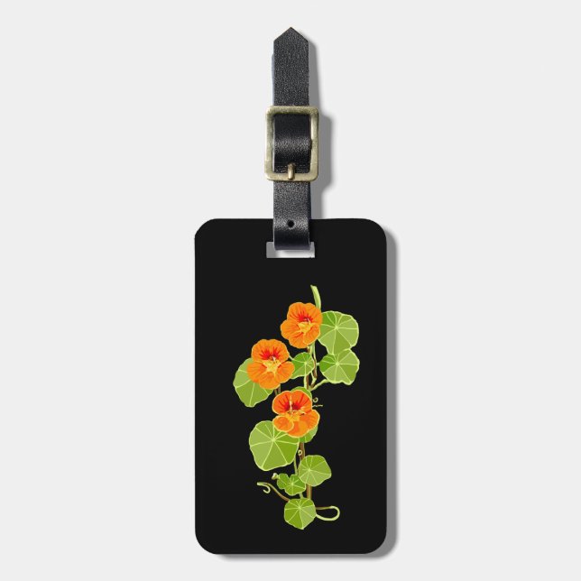 Etiqueta De Bagagem Nasturtium Nostalgic (Frente Vertical)