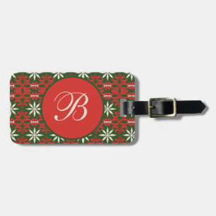 Etiqueta De Bagagem Natais vintages personalizados/padronizados para o
