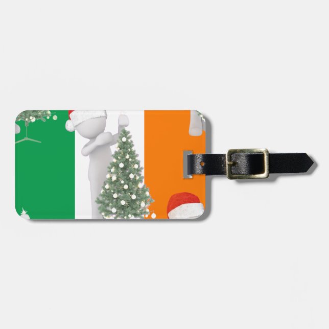 Etiqueta De Bagagem natal irlandês (Frente Horizontal)