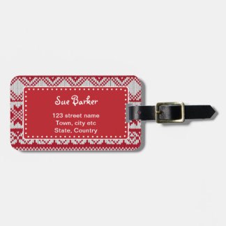 Etiqueta De Bagagem Natal Knit