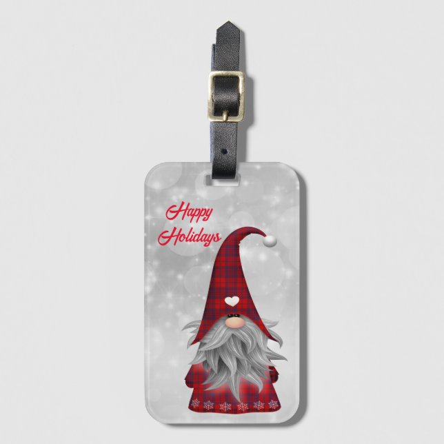 Etiqueta De Bagagem Natal Papai Noel         (Frente Vertical)
