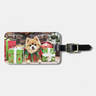 Etiqueta De Bagagem Natal - Pomeranian - Sophie