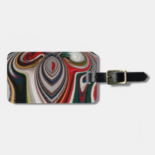 Etiqueta De Bagagem Natal - Retro Vintage Texture Abstrato Art Impress