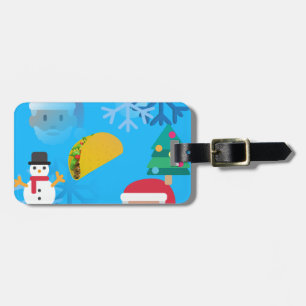 Etiqueta De Bagagem natal taco emoji