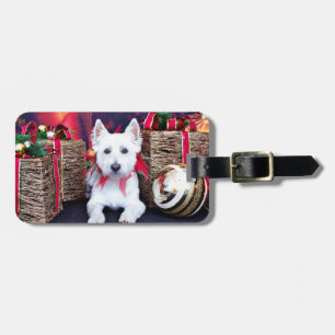 Etiqueta De Bagagem Natal - Westie - Bella