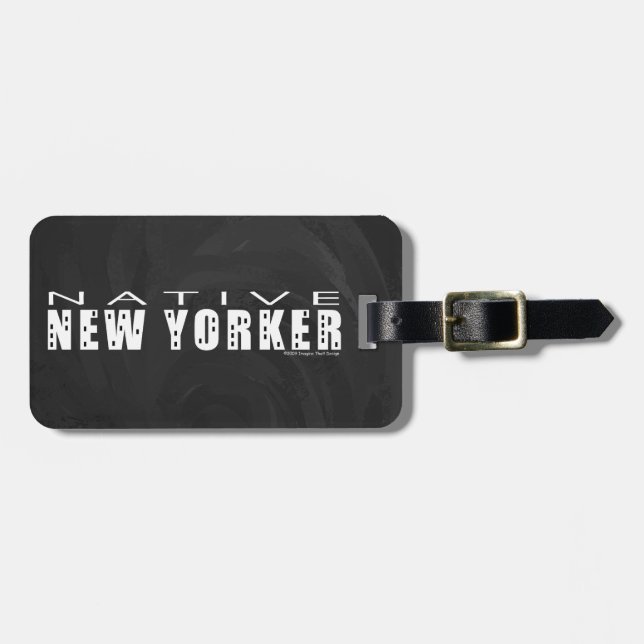 Etiqueta De Bagagem Native New Yorker black (Frente Horizontal)