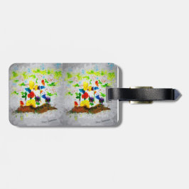 Etiqueta de bagagem "Nature Fantasy Trees"