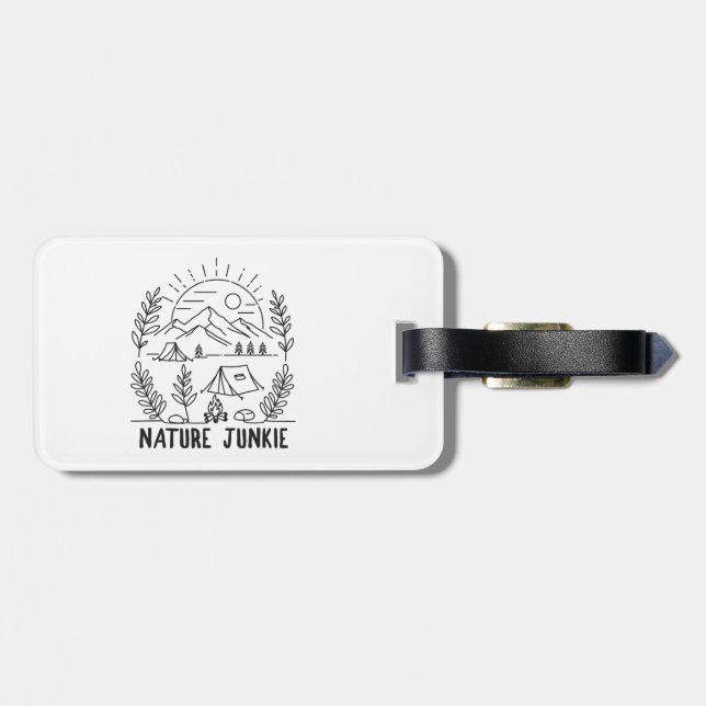 Etiqueta De Bagagem Nature Junkie (Traseira Horizontal)