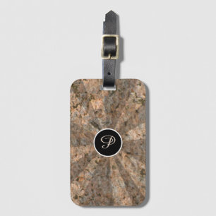 Etiqueta De Bagagem Nature Light Beams on Rock Texture any