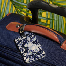 Natureza da Floresta Floral de Coelho Azul e Branc