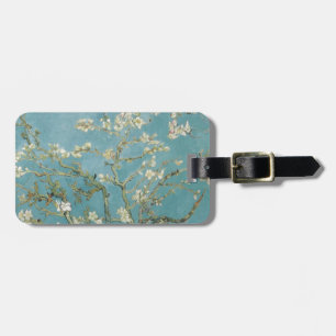 Etiqueta De Bagagem Natureza das flores da amêndoa dos ramos de Gogh d