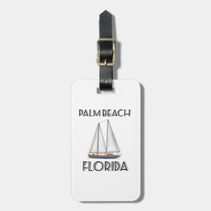 Etiqueta De Bagagem Navegação em Palm Beach Flórida