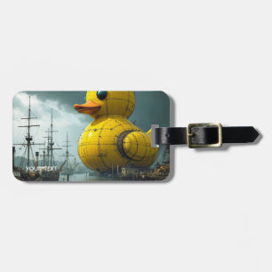 Etiqueta De Bagagem Navio de Guerra do Pato Fantasy