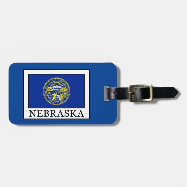 Etiqueta De Bagagem Nebraska (Frente Horizontal)