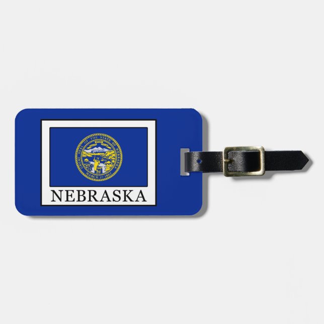 Etiqueta De Bagagem Nebraska (Frente Horizontal)