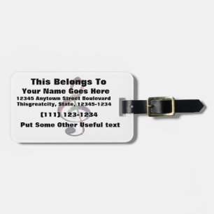 Etiqueta De Bagagem Nebulosa 1 do Clef de triplo