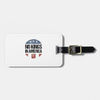 Etiqueta De Bagagem Nenhum Rei Na América Vintage Patriótico Nenhum Re