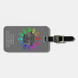 Etiqueta De Bagagem Nenhuma desculpa para o pederastia