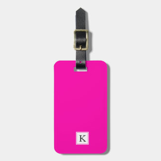 Etiqueta De Bagagem neon pink fashion monogram