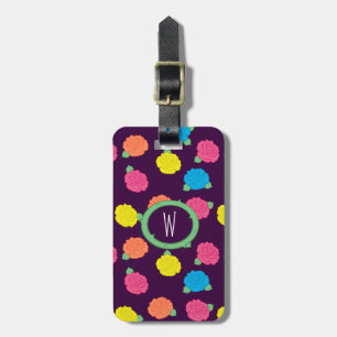 Etiqueta de Bagagem Neon Roses