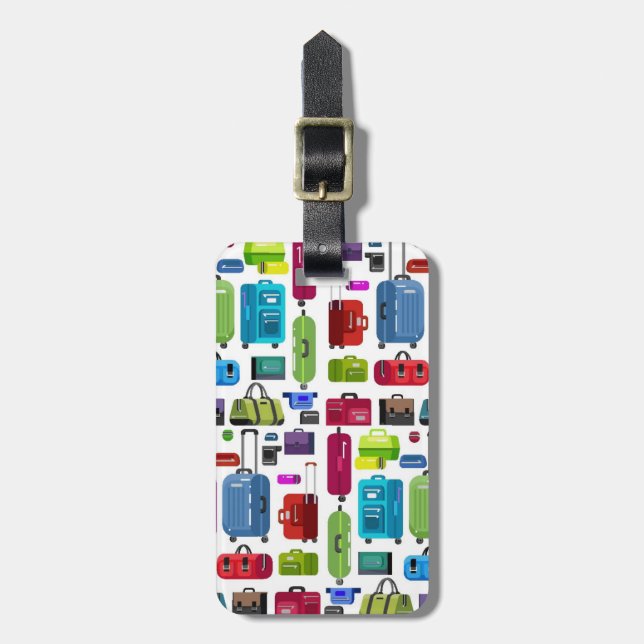 Etiqueta De Bagagem Neon Suitcases (Frente Vertical)