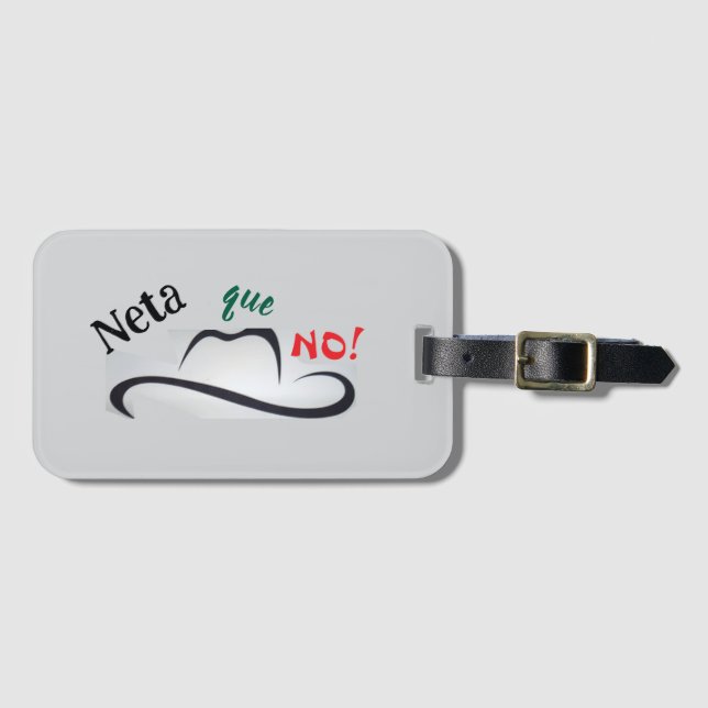 Etiqueta De Bagagem Neta que No! (Frente Horizontal)