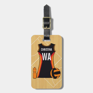 Etiqueta De Bagagem Netball personalizado original