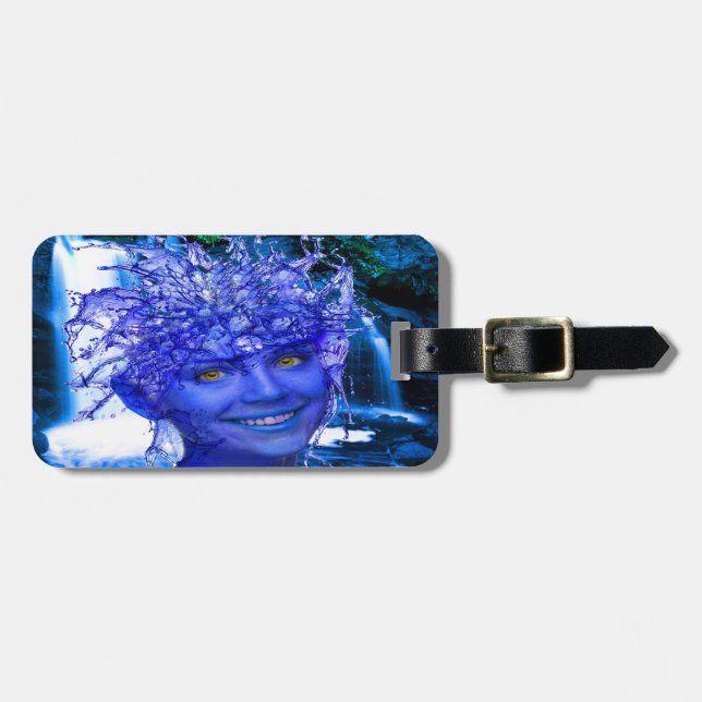 Etiqueta De Bagagem Ninfoma Água (Frente Horizontal)