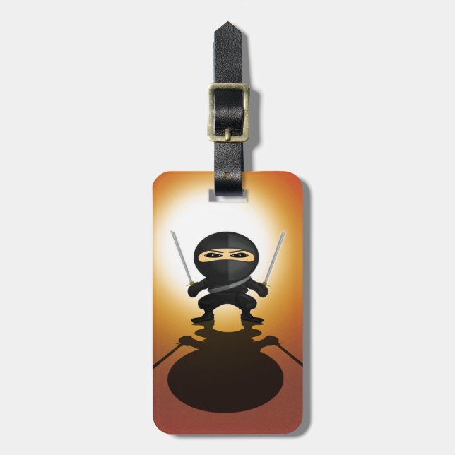 Etiqueta De Bagagem Ninja Boy (Frente Vertical)