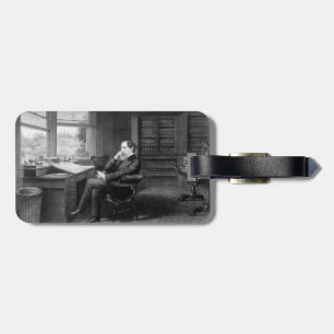 Etiqueta De Bagagem No Estudo de Charles Dickens