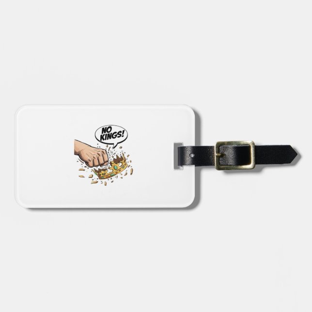 Etiqueta De Bagagem No Kings In America Creative Design (Frente Horizontal)