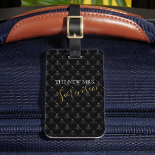 Etiqueta De Bagagem Noiva Vestido Preto Pequeno Chuveiro Festa de Desp