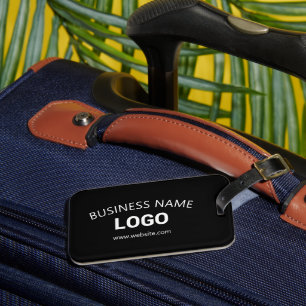 Etiqueta De Bagagem Nome Comercial Editável, Site e Logotipo Carregado