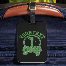 Etiqueta De Bagagem NOME DE ADD DE Golf Personalizado Retro Pro Golfer
