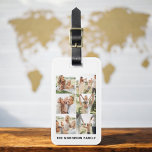 Etiqueta De Bagagem Nome de Foto Personalizado 6<br><div class="desc">estilo viagem com esta etiqueta personalizada de 6 fotos, perfeita para mostrar suas memórias favoritas. Personalize-o com até seis das suas carinhosas fotos e o seu nome, criando um acessório funcional, mas significativo. Feita a partir de materiais duráveis, a etiqueta garante que suas bolsas sejam facilmente identificáveis enquanto adiciona um...</div>