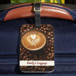 Etiqueta De Bagagem Nome de quebra de café