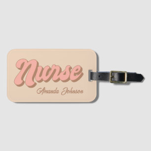 Etiqueta De Bagagem Nome do enfermeiro Slot Personalizado da Placa Ret