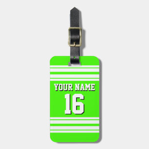 Etiqueta De Bagagem Nome do Número Personalizado da Jersey do Verde li